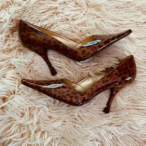BCBG cheetah pumps